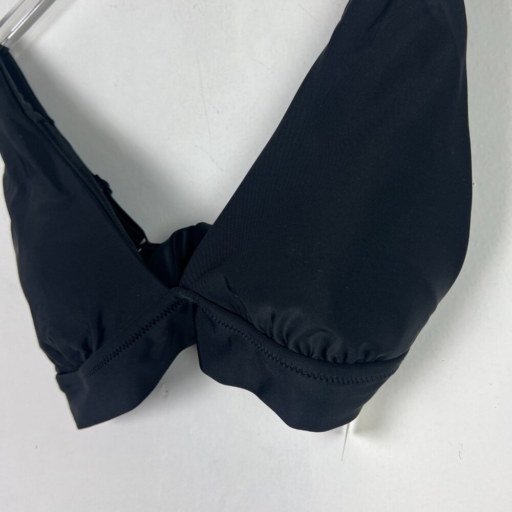 NWT Aerie Tie Back Triangle Bikini Top Swim Black Size Small S NEW - Picture 4 of 8